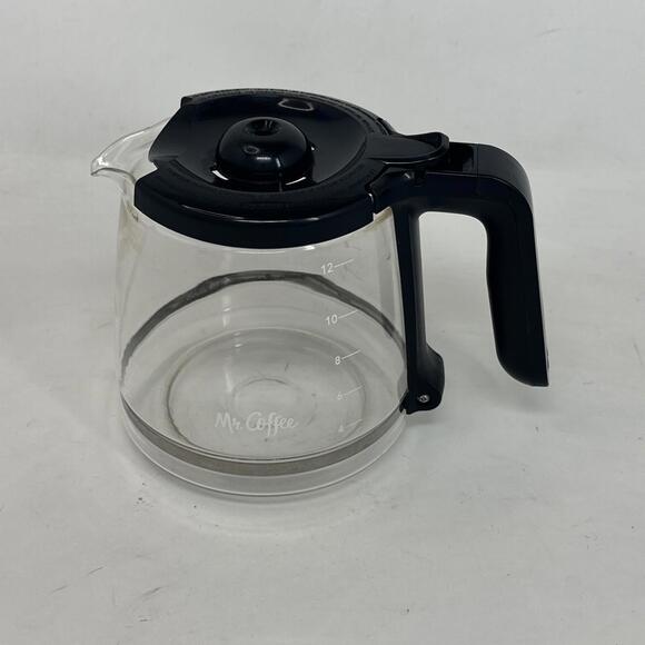 Mr. Coffee Other - 12-Cup Replacement Glass Carafe, Compatible with Mr. Coffee (#RF, LM, Black